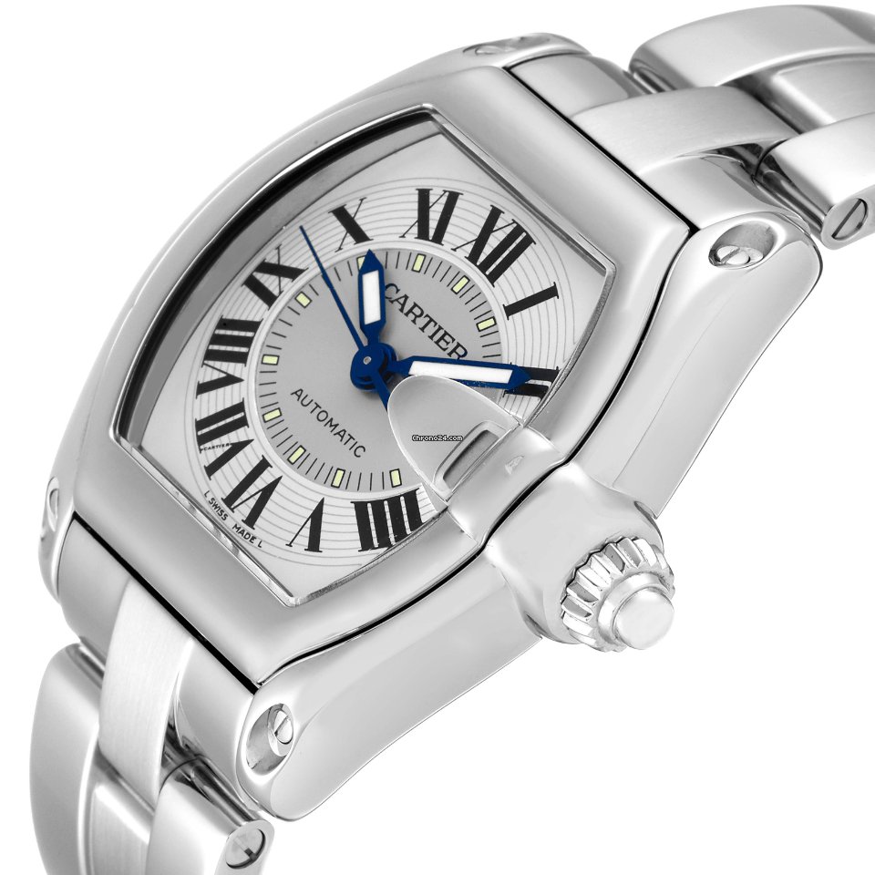 Cartier Roadster Mens watch Unisex Automatic Steel W62000V3 Replica 6