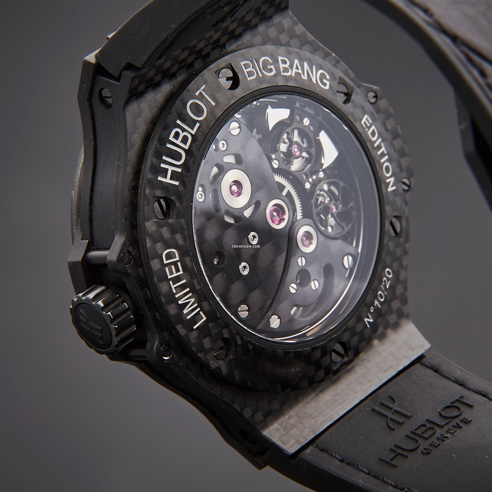 IMG_9081 Hublot Big Bang Mens watch Unisex Manual winding Carbon 304.QX.1140.HR Replica 6