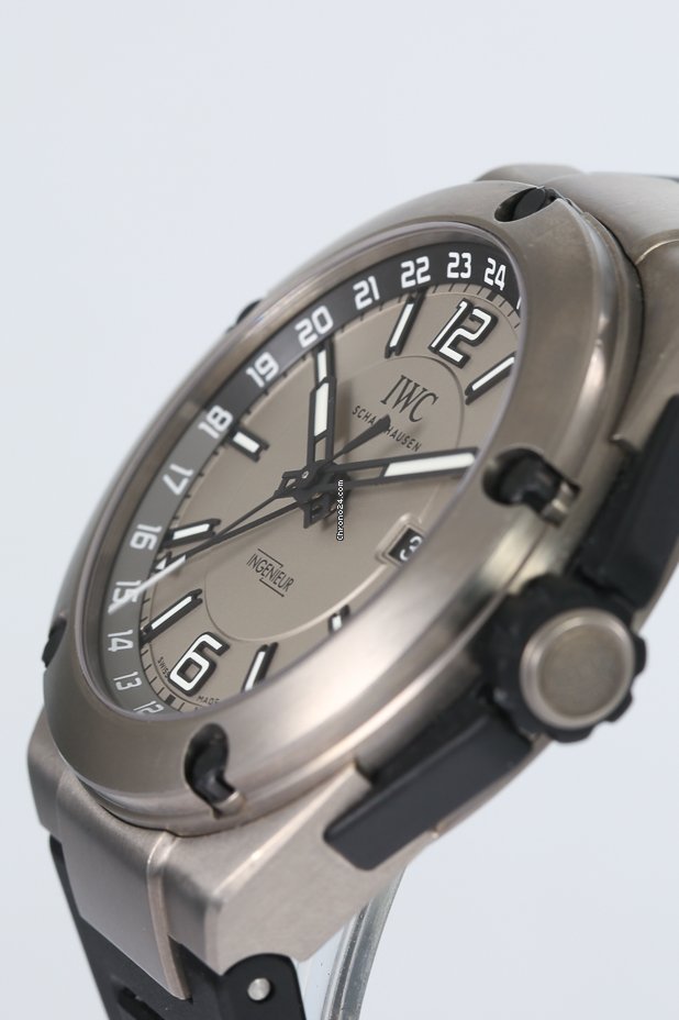 IWC Ingenieur Dual Time Mens watch Unisex Automatic Titanium IW3264-03 Replica 6