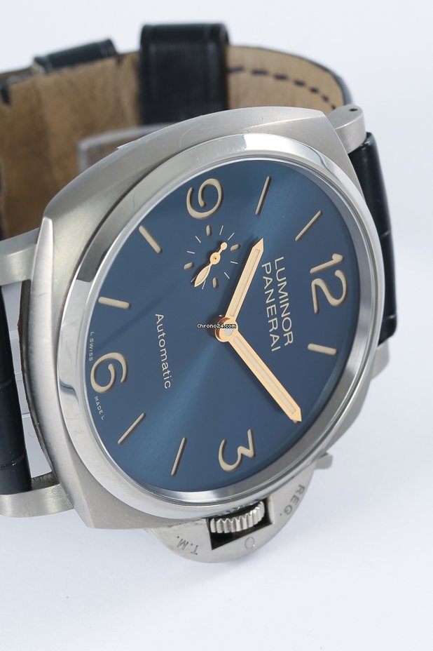 IMG_9081 Panerai Luminor Due Mens watch Unisex Automatic Titanium PAM 00729 Replica 6