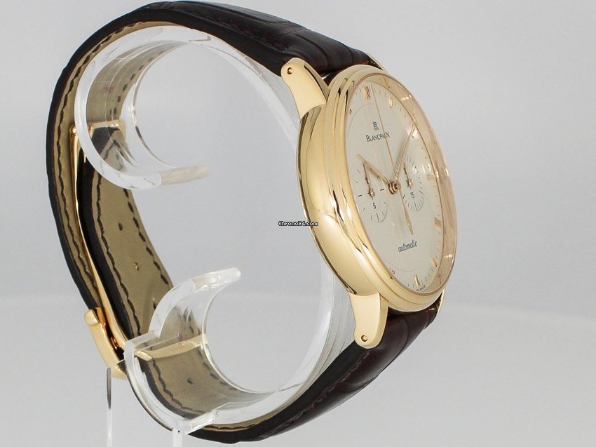 IMG_9081 Blancpain Villeret Mens watch Unisex Automatic Rose gold 4082-3642-55B Replica 6