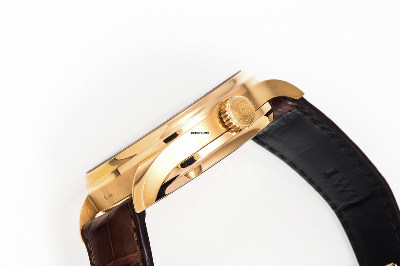 IWC Portuguese Automatic Mens watch Unisex Automatic Rose gold IW 500101 Replica 6