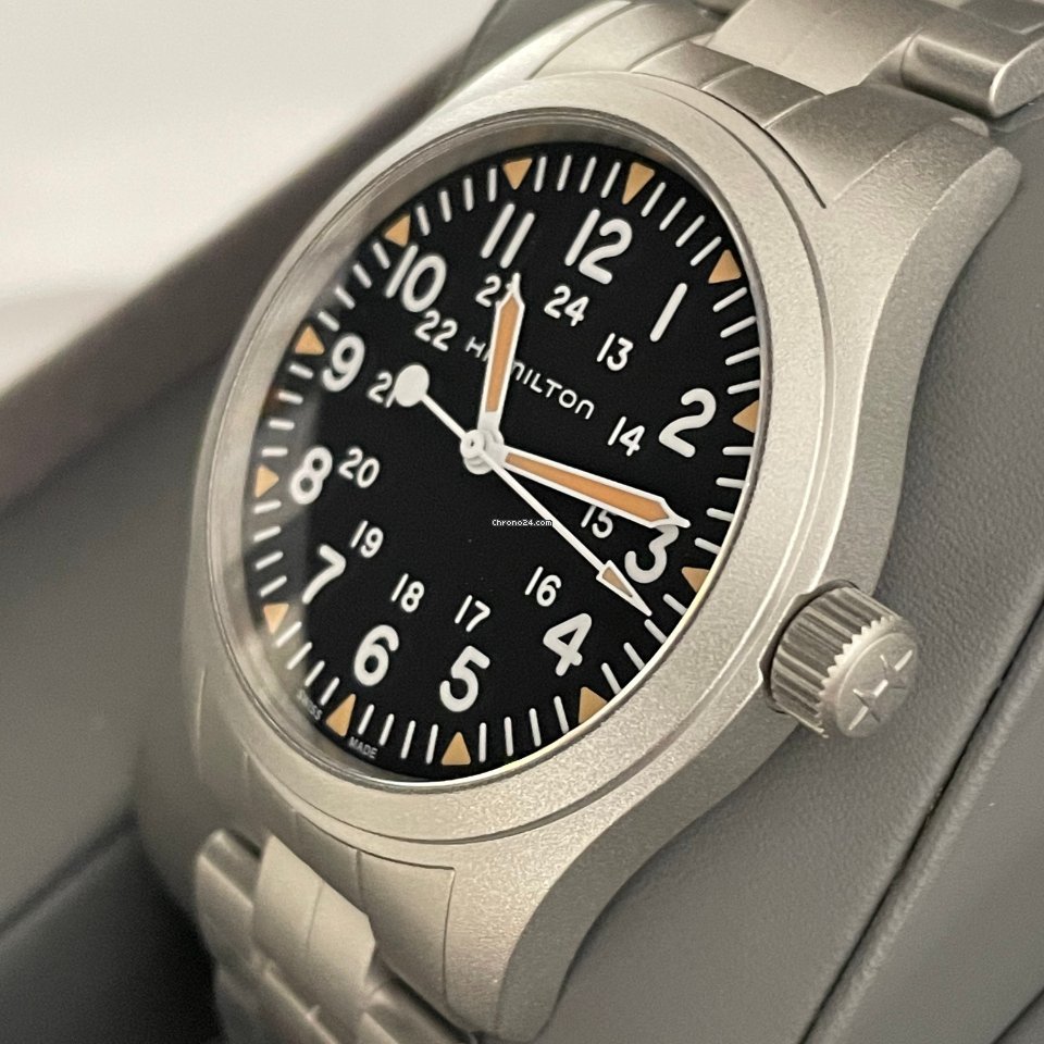 IMG_9081 Hamilton Khaki Field Mens watch Unisex Manual winding Steel H69529133 Replica 6