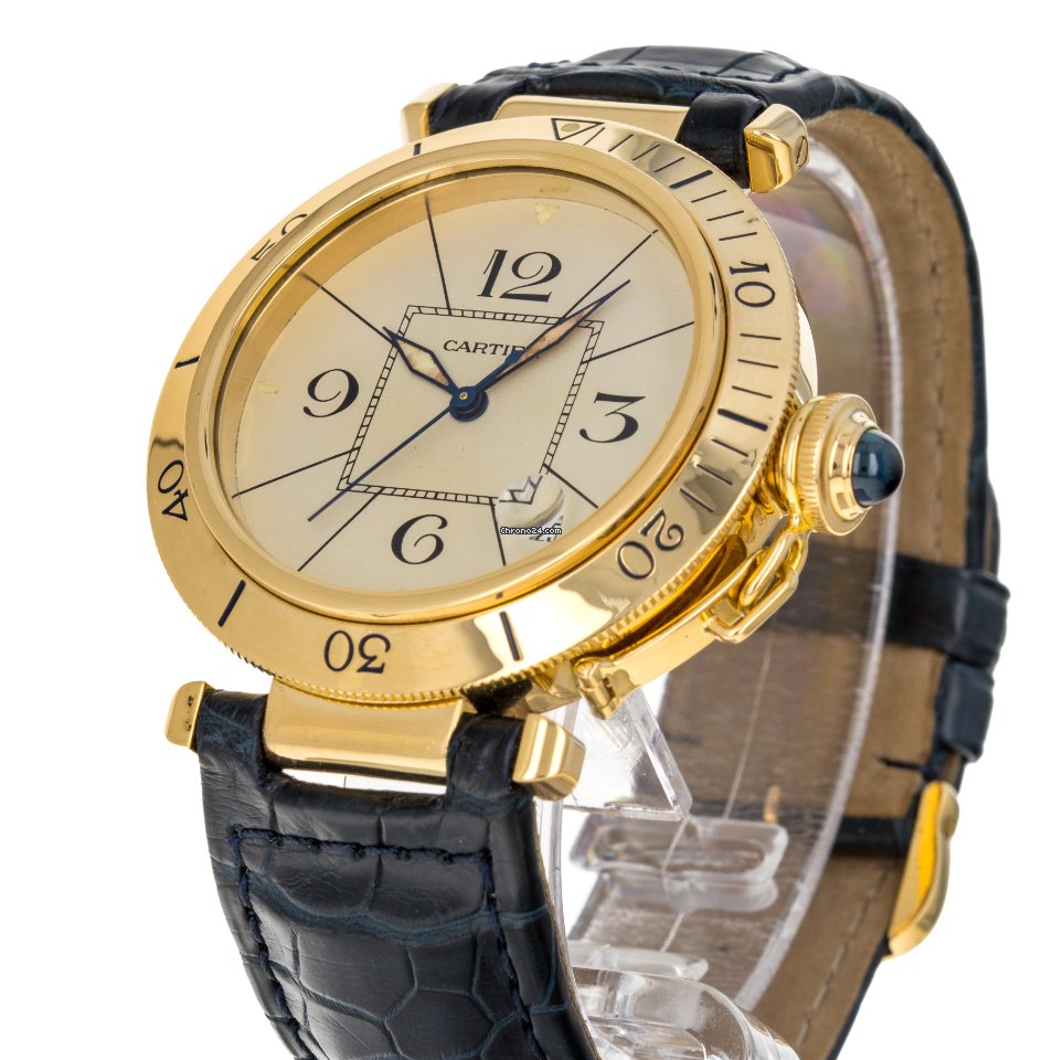 IMG_9081 Cartier Pasha Mens watch Unisex Automatic Yellow gold 1020 Replica 6