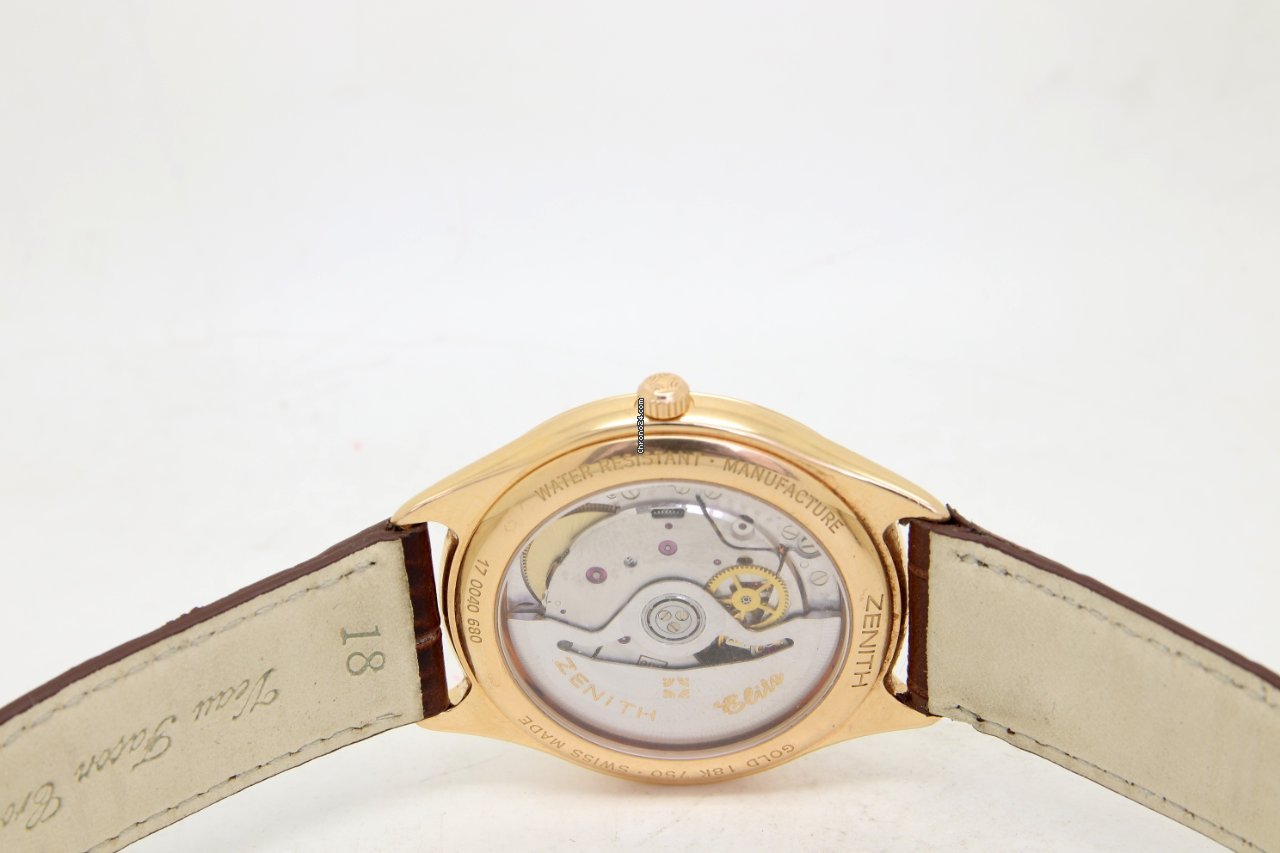 IMG_9081 Zenith Elite Mens watch Unisex Automatic Rose gold 17 0040 680 Replica 6
