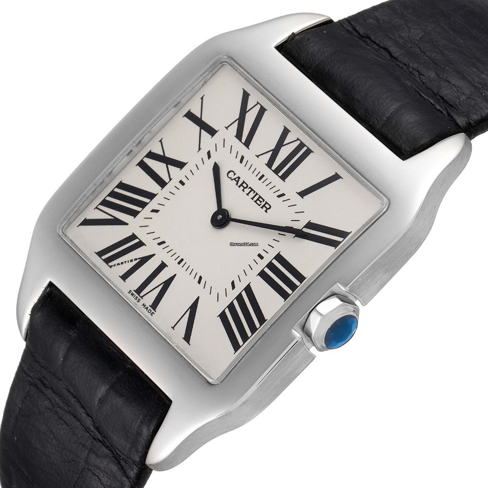 Cartier Santos Dumont Mens watch Unisex Manual winding White gold W2007051 Replica 6
