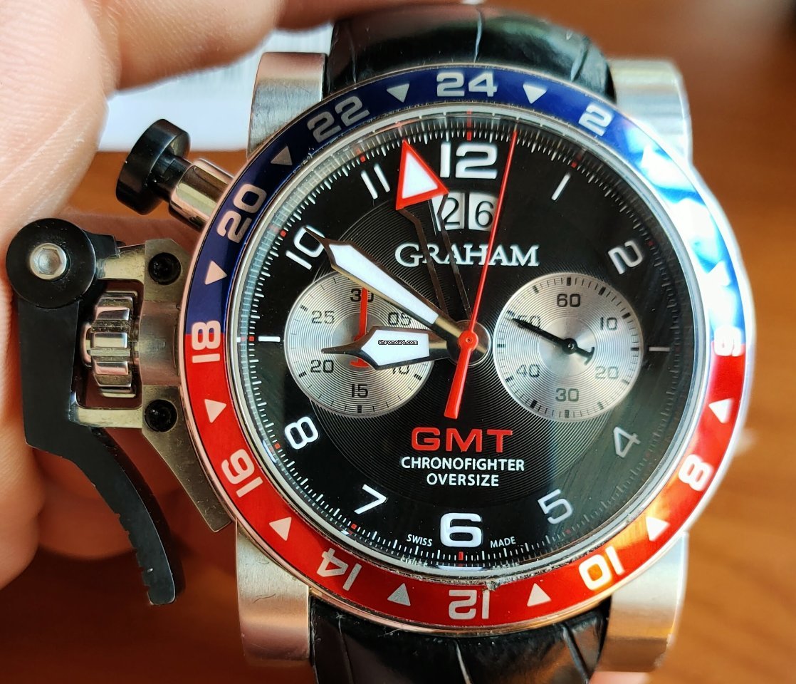 Graham Chronofighter Oversize Mens watch Unisex Steel 2OVHS.B39A Replica 6
