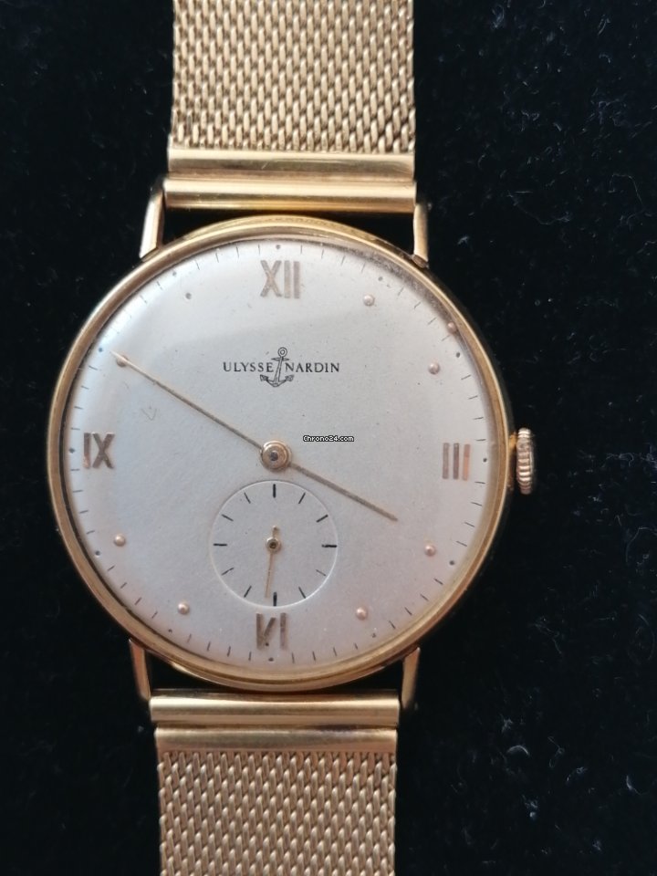 IMG_9081 Ulysse Nardin Classic Mens watch Unisex Manual winding Yellow gold 534275 Replica 6