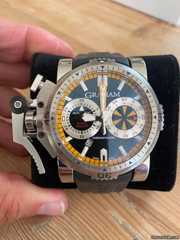 IMG_9081 Graham Chronofighter Oversize Mens watch Unisex Automatic Steel 2OVES.B15A Replica 6