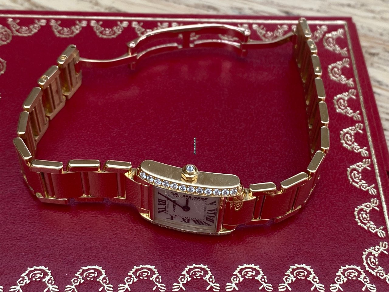 Cartier Tank Francaise Womens watch Quartz Yellow gold WJTA0024 Replica 6