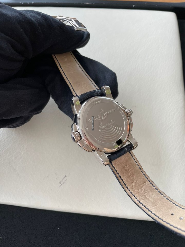 IMG_9081 Ulysse Nardin Sonata Mens watch Unisex Automatic White gold 660-88 Replica 6