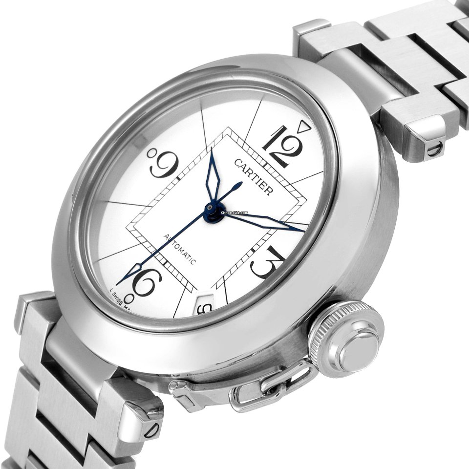 IMG_9081 Cartier Pasha C Mens watch Unisex Automatic Steel W31074M7 Replica 6