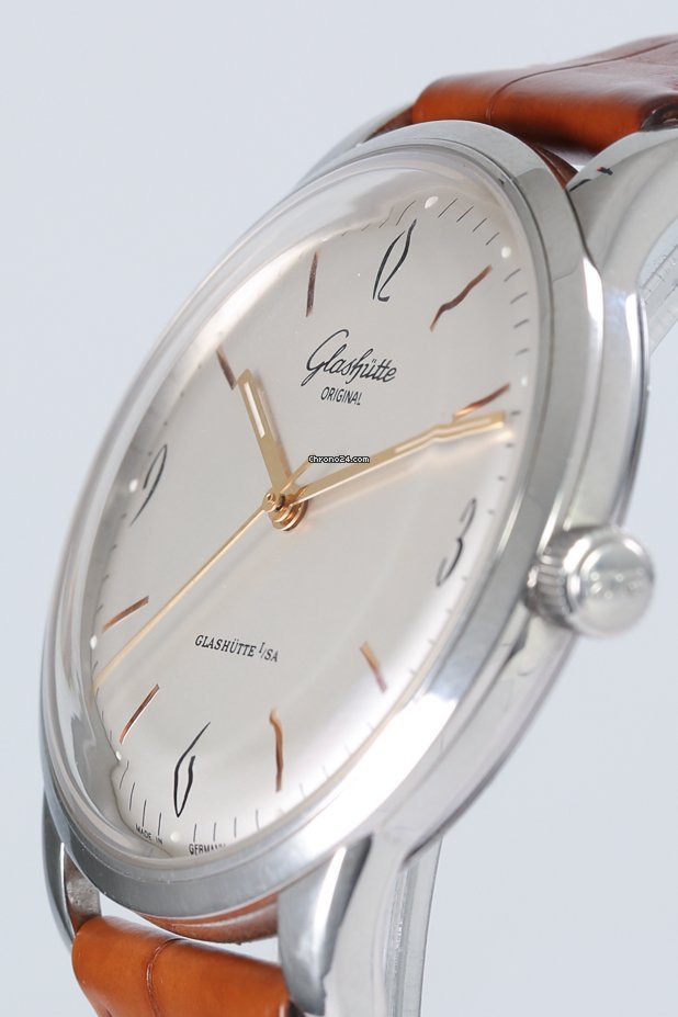 IMG_9081 Glashutte Original Sixties Mens watch Unisex Automatic Steel 39-52-01-02-04 Replica 6