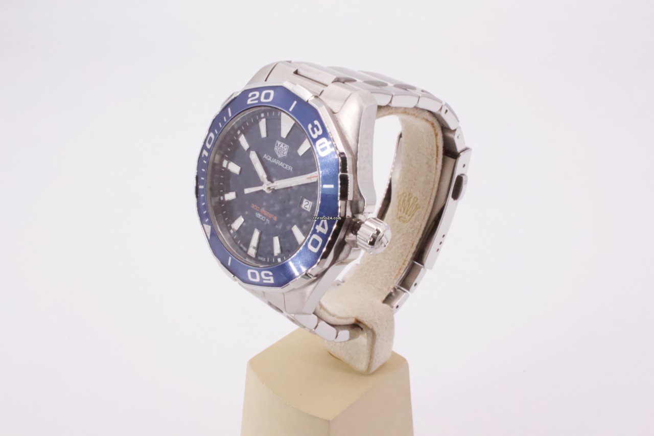 IMG_9081 TAG Heuer Aquaracer Mens watch Unisex Quartz Steel WAY101C.BA0746 Replica 6