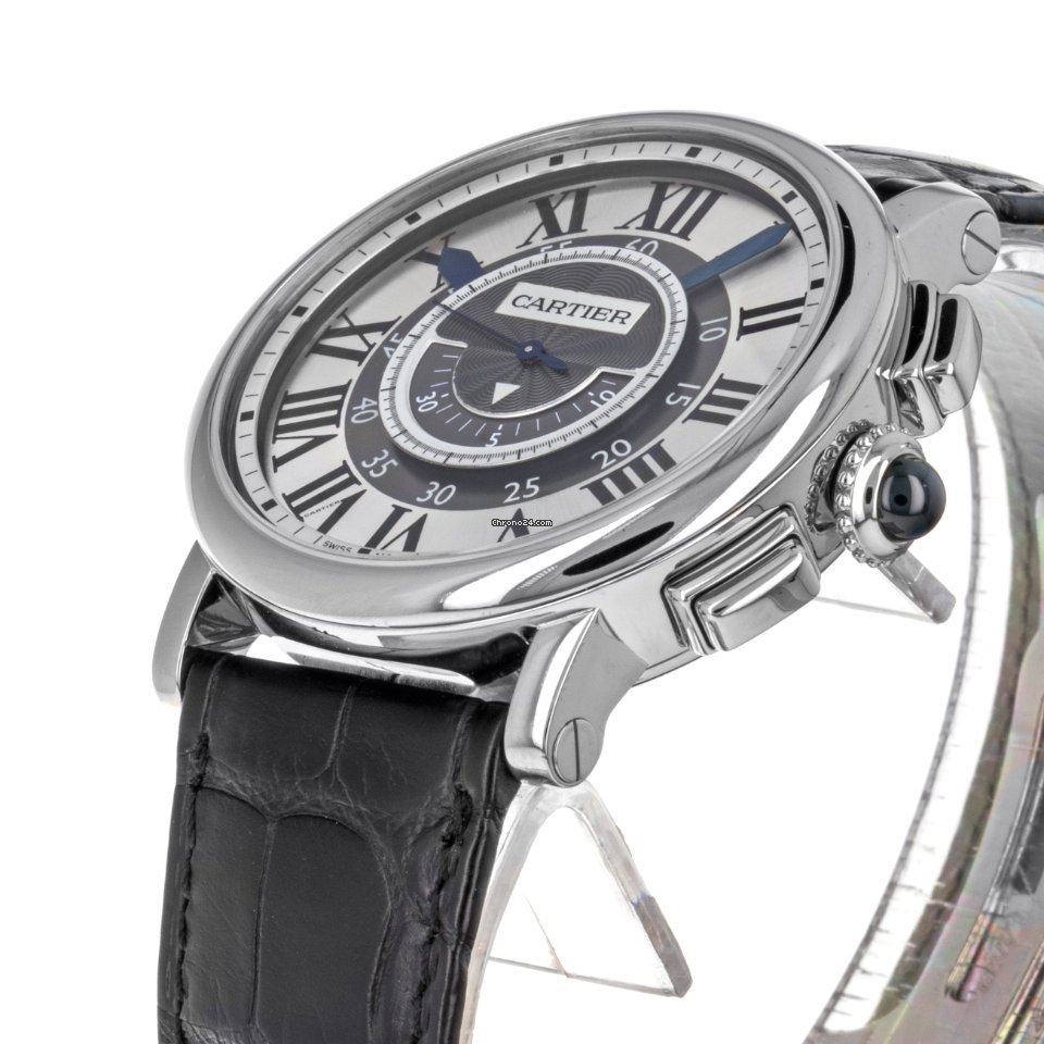 IMG_9081 Cartier Rotonde de Cartier Mens watch Unisex Manual winding White gold W1556051 2956 Replica 6