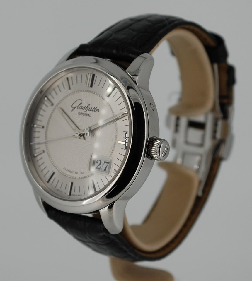 IMG_9081 Glashutte Original Senator Panorama Date Mens watch Unisex Automatic Steel 100-03-03-02-04 Replica 6