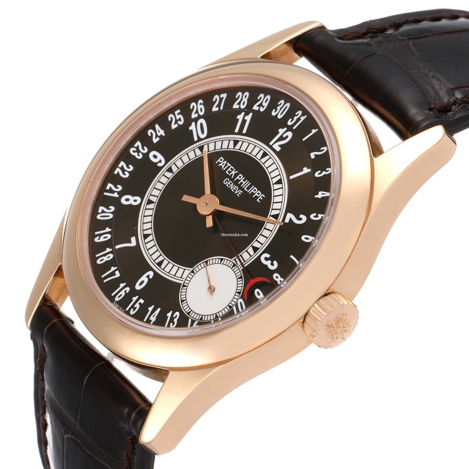 IMG_9081 Patek Philippe Calatrava Mens watch Unisex Automatic Rose gold 6000R Replica 6