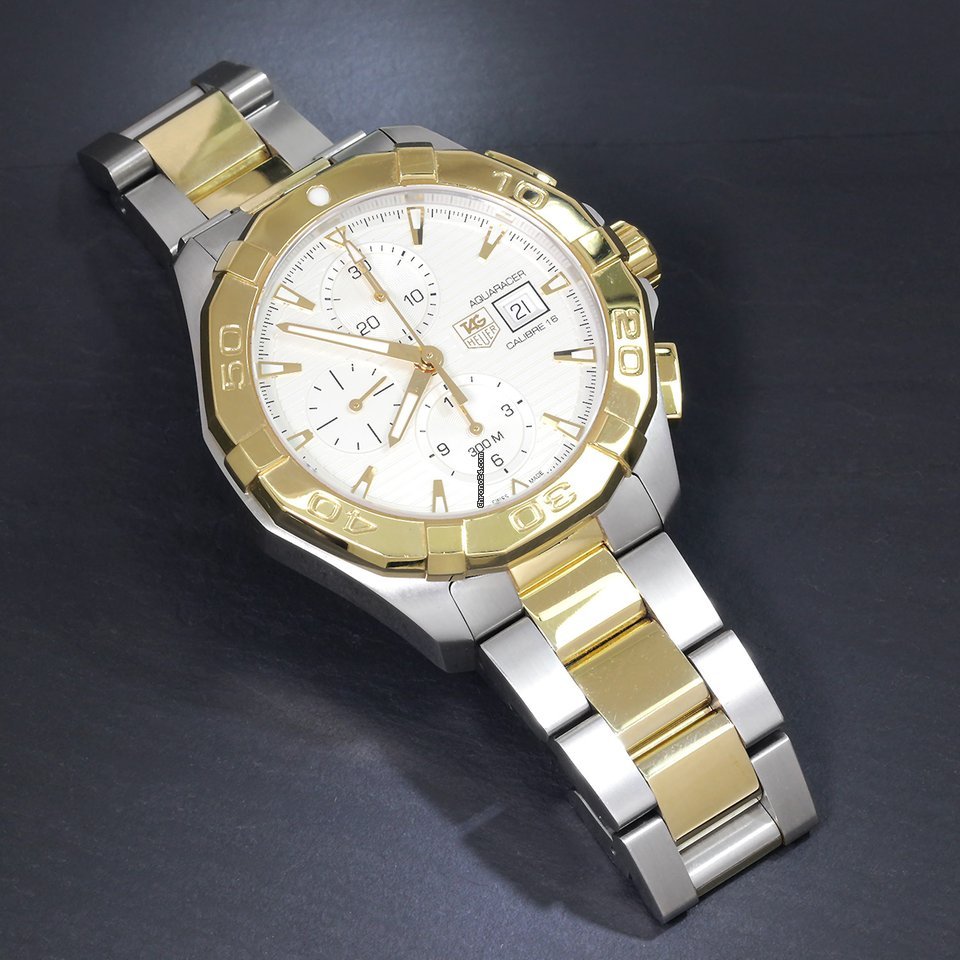 IMG_9081 TAG Heuer Aquaracer Mens watch Unisex Automatic Gold Steel CAY2121-0 Replica 6