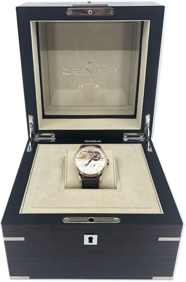 Zenith Academy Mens watch Unisex Manual winding Rose gold 182210481001C713 Replica 6