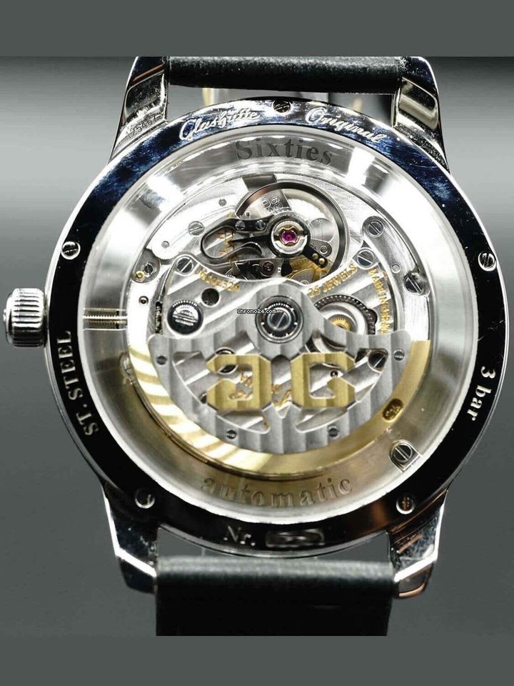 IMG_9081 Glashutte Original Sixties Mens watch Unisex Automatic Steel 1-39-52-03-02-04 Replica 6