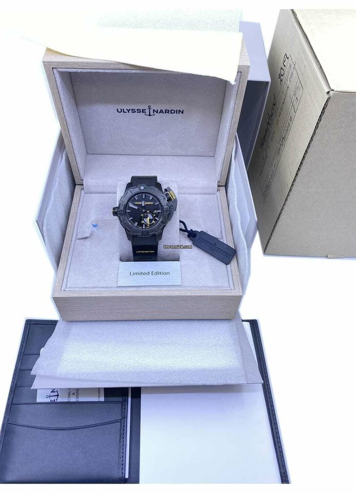IMG_9081 Ulysse Nardin Mens watch Unisex Automatic Titanium 3203-500LE-3 BLACK-OMW Replica 6