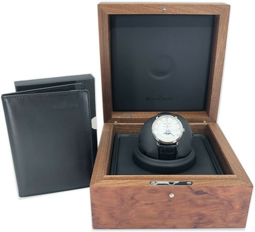 IMG_9081 Blancpain Villeret Quantieme Complet Mens watch Unisex Automatic Steel 6654 1127 55B Replica 6