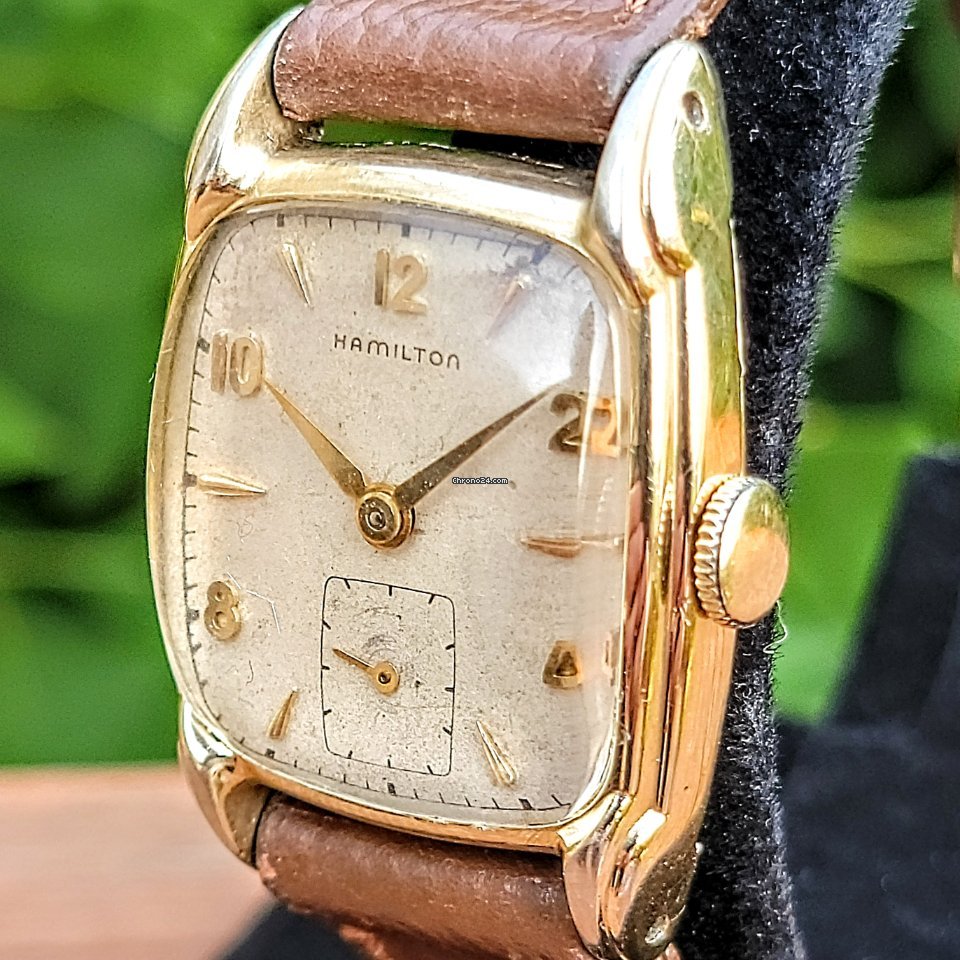 IMG_9081 Hamilton Mens watch Unisex Manual winding Gold Steel Hamilton Grade 747 Replica 6