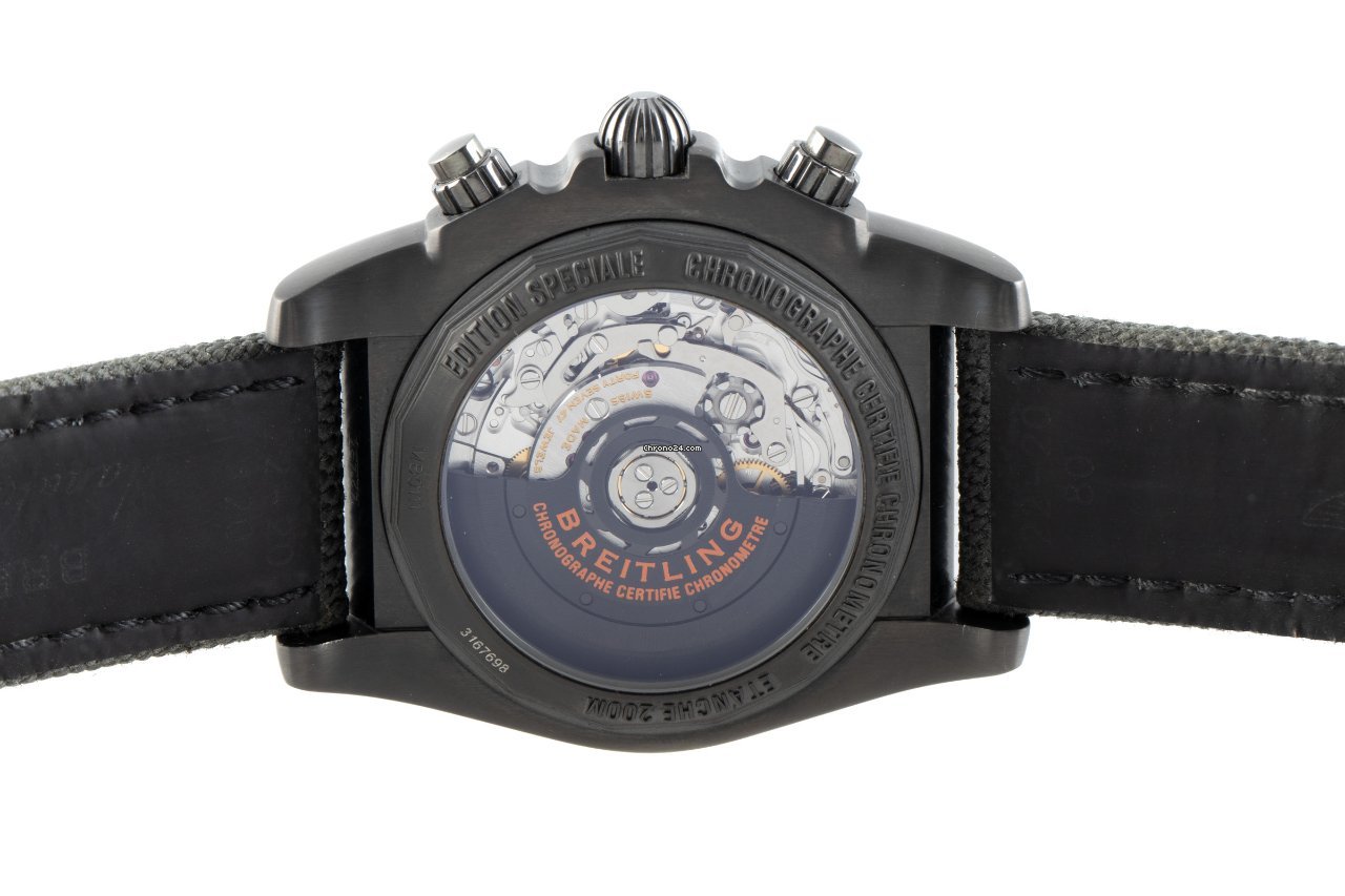 Breitling Chronomat 44 Raven Mens watch Unisex Automatic Steel MB0111 Replica 6
