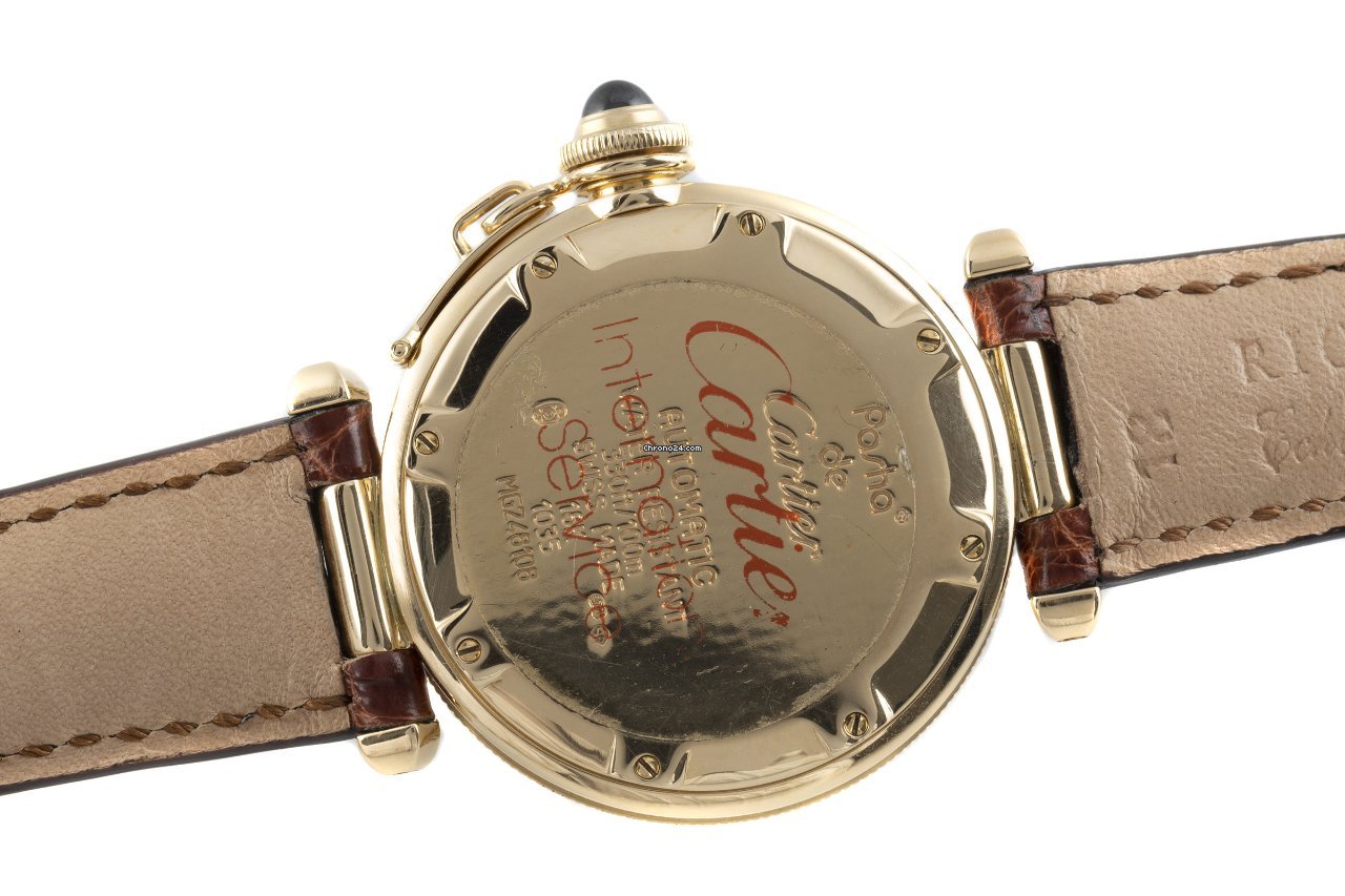 IMG_9081 Cartier Pasha C Mens watch Unisex Automatic Yellow gold 1035 Replica 6