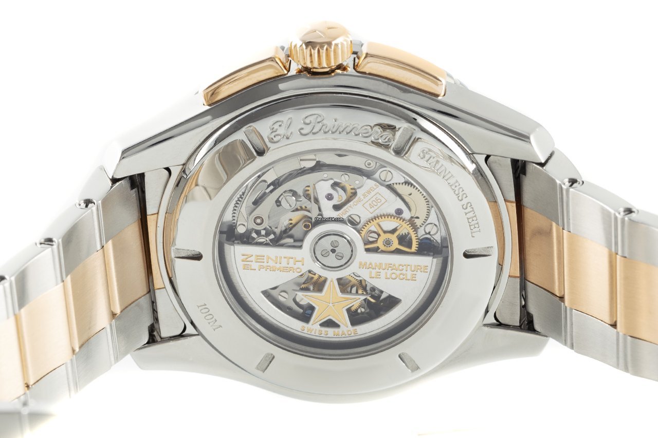 IMG_9081 Zenith El Primero Stratos Flyback Mens watch Unisex Automatic Gold Steel 51.2061.405 01.M2060 Replica 6