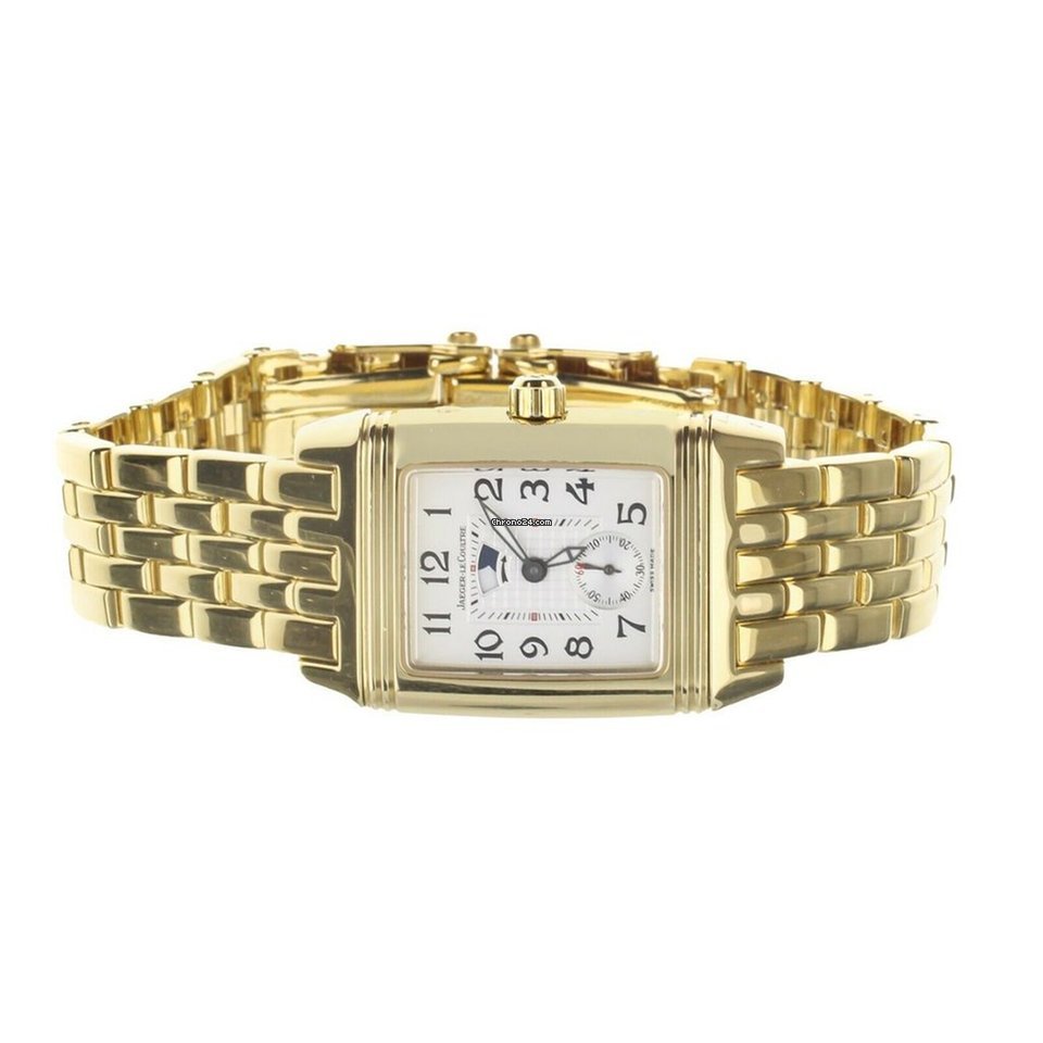 IMG_9081 Jaeger-LeCoultre Reverso Duetto Womens watch Manual winding Yellow gold 296.1.74 Replica 6