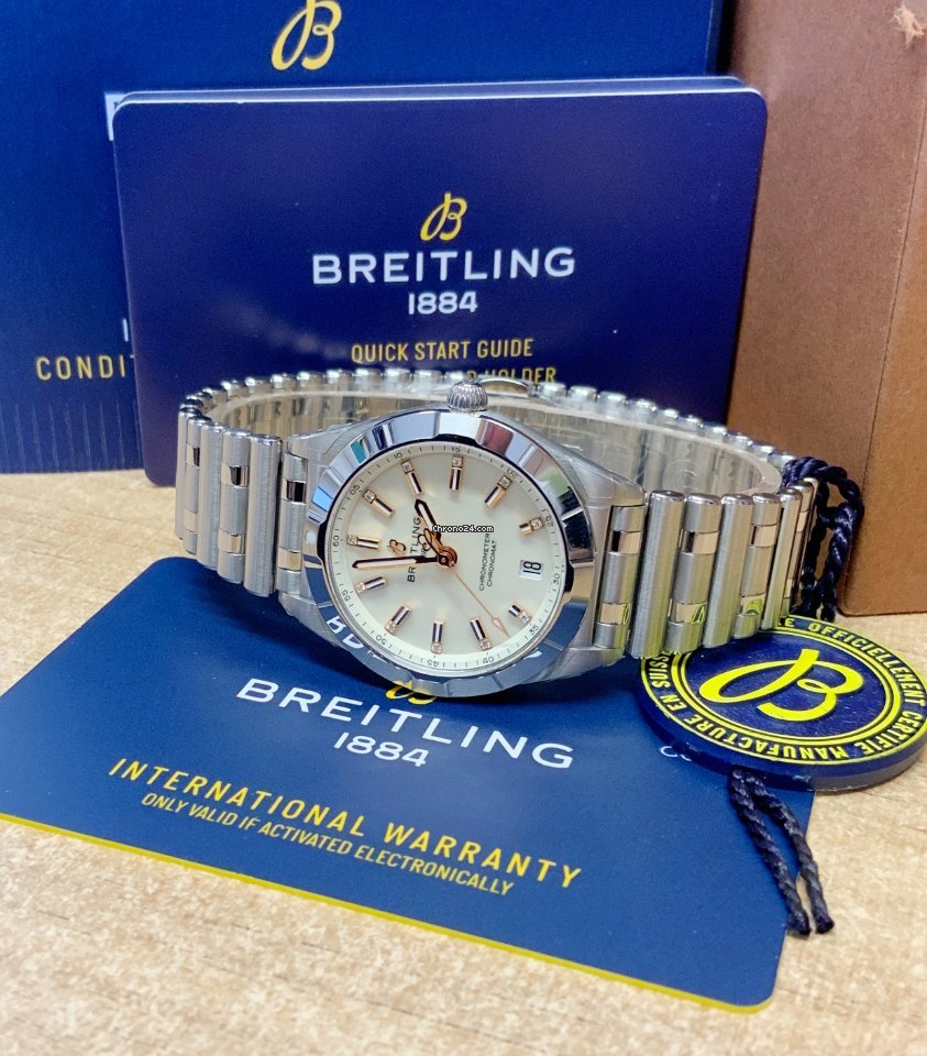 IMG_9081 Breitling Chronomat Womens watch Quartz Steel A77310101A3A1 Replica 6