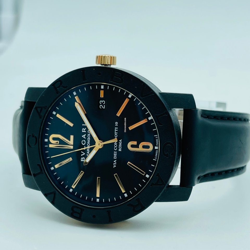 IMG_9081 Bulgari Bulgari Mens watch Unisex Automatic Carbon BBP40BCGLD Replica 6