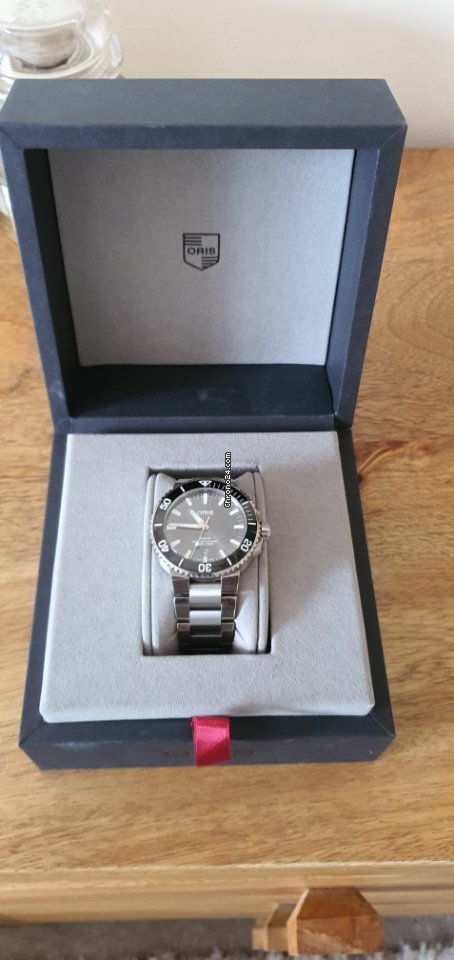 IMG_9081 Oris Aquis Titanium Date Mens watch Unisex Automatic Titanium 01 733 7730 7153-07 8 24 15PEB Replica 6