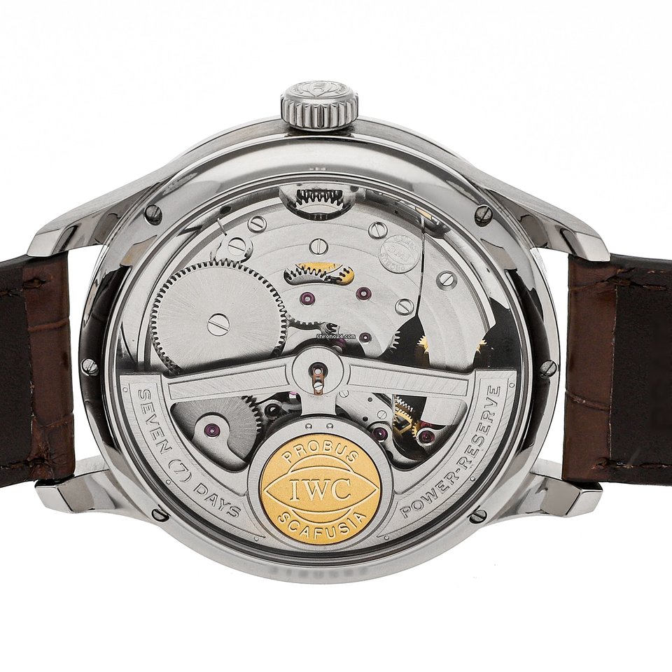 IWC Portuguese Tourbillon Mens watch Unisex Automatic White gold IW5042-07 Replica 6