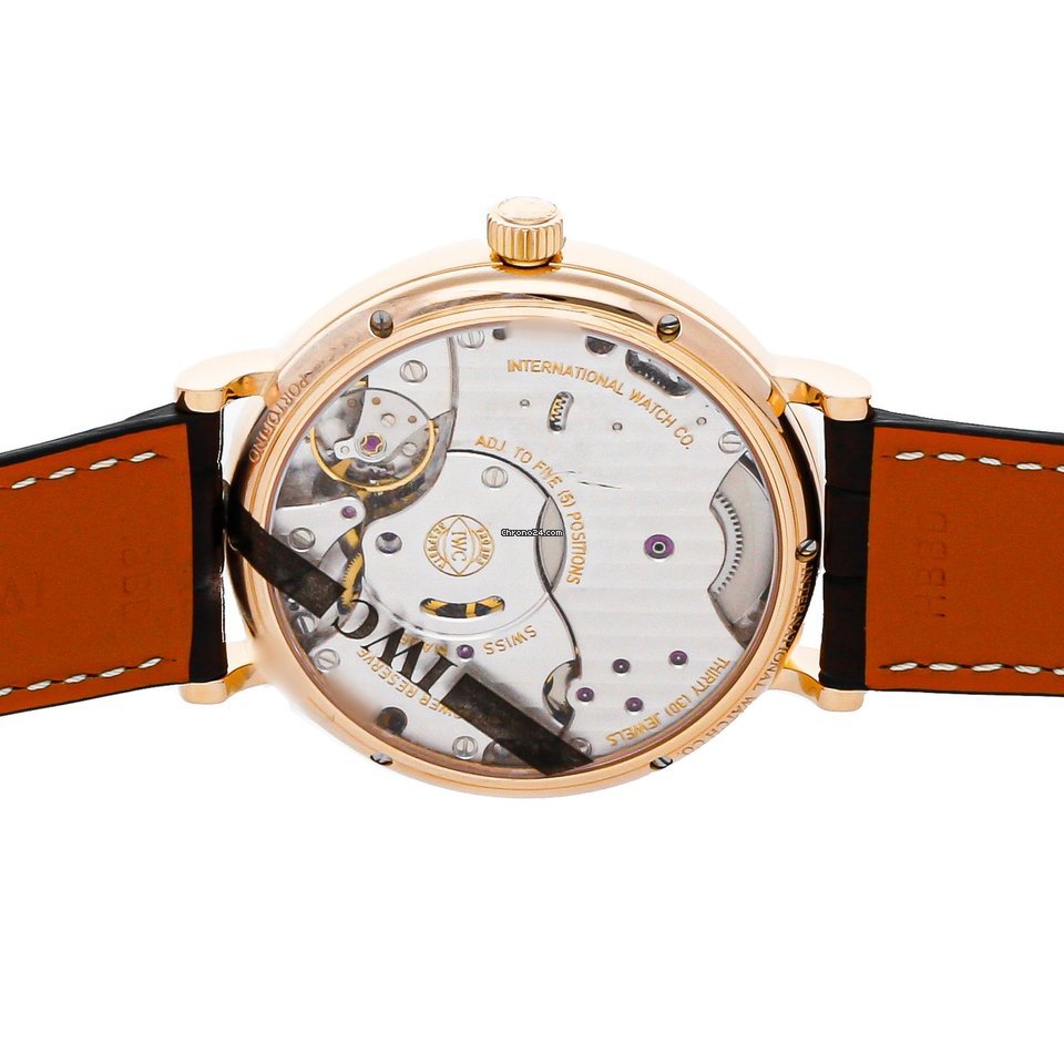 IMG_9081 IWC Portofino Hand-Wound Mens watch Unisex Manual winding Rose gold IW5101-04 Replica 6