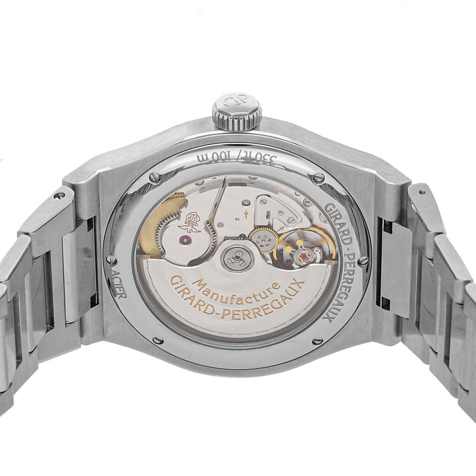 IMG_9081 Girard Perregaux Laureato Mens watch Unisex Automatic Steel 81010-11-1748-11A Replica 6