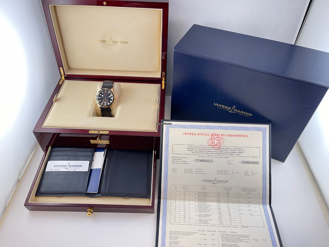IMG_9081 Ulysse Nardin Maxi Marine Diver Mens watch Unisex Automatic Rose gold 266-37 Replica 6