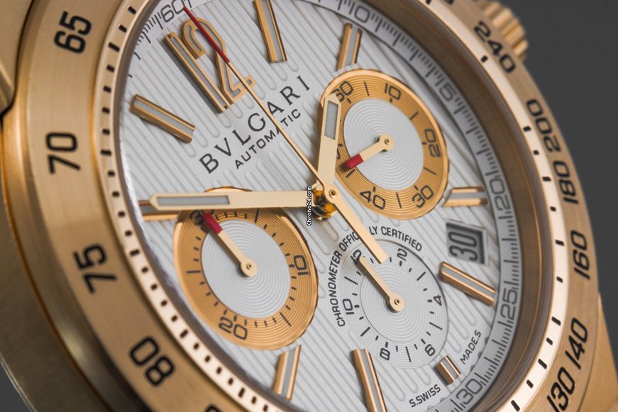 IMG_9081 Bulgari Diagono Mens watch Unisex Automatic Yellow gold DP42GCH Replica 6