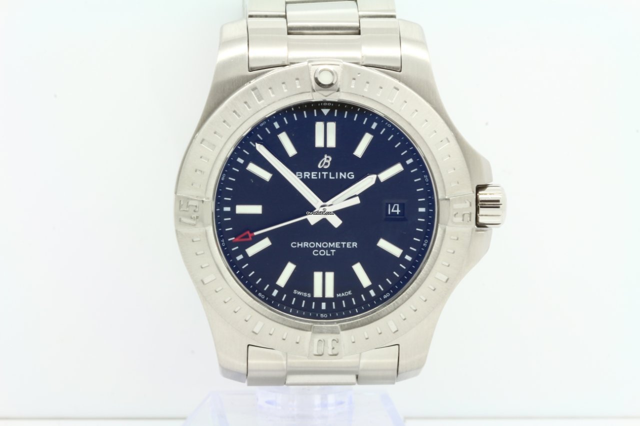 IMG_9081 Breitling Chronomat Colt Mens watch Unisex Automatic Steel A17388101B1A1 Replica 6