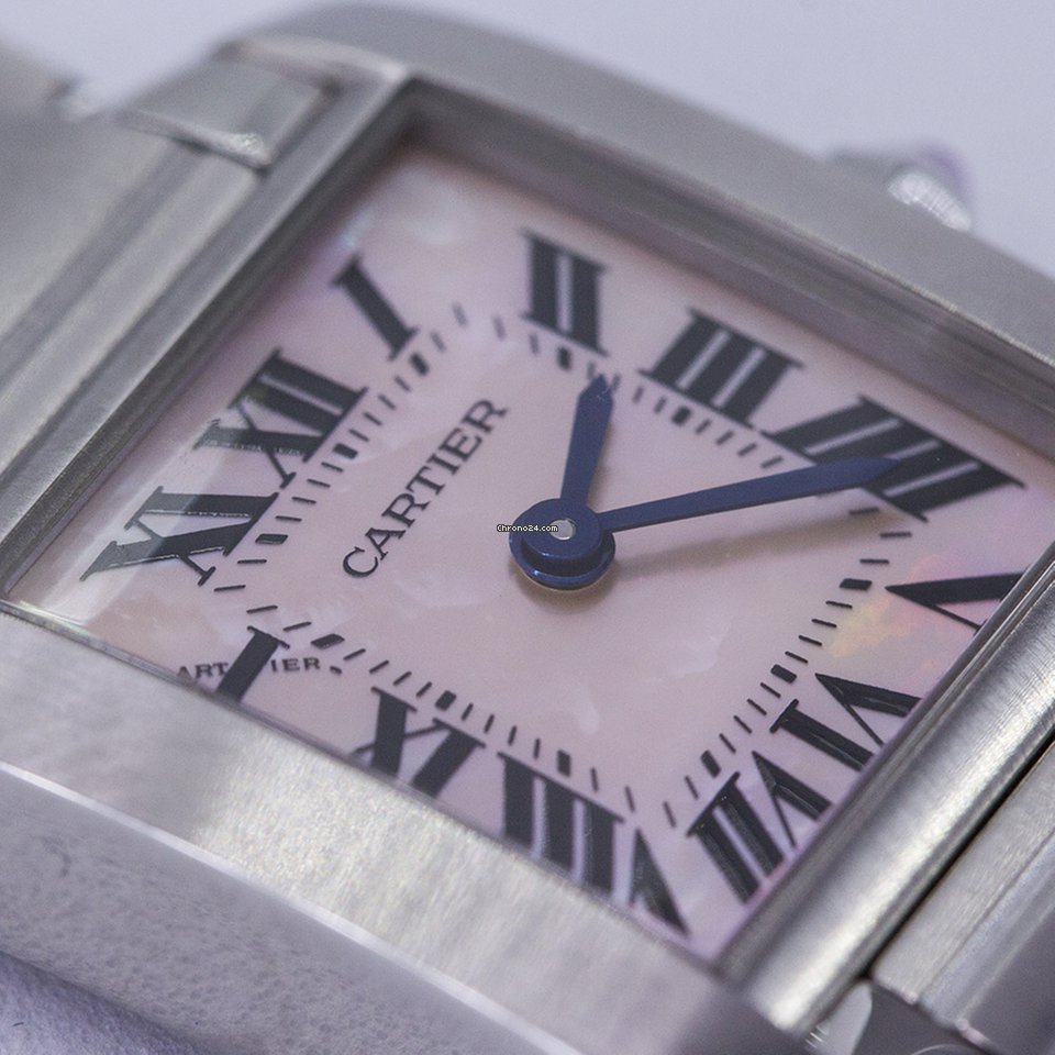 IMG_9081 Cartier Tank Francaise Womens watch Quartz Steel W51028Q3 Replica 6