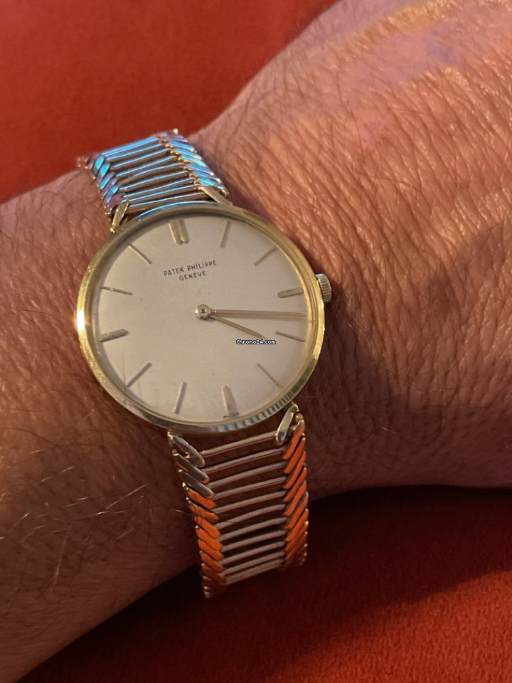 IMG_9081 Patek Philippe Calatrava Mens watch Unisex Manual winding Yellow gold 2599 Replica 6
