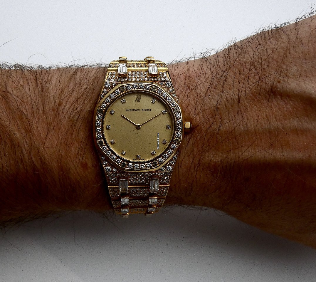Audemars Piguet Royal Oak Mens watch Unisex Quartz Yellow gold BA56343 699 Replica 6