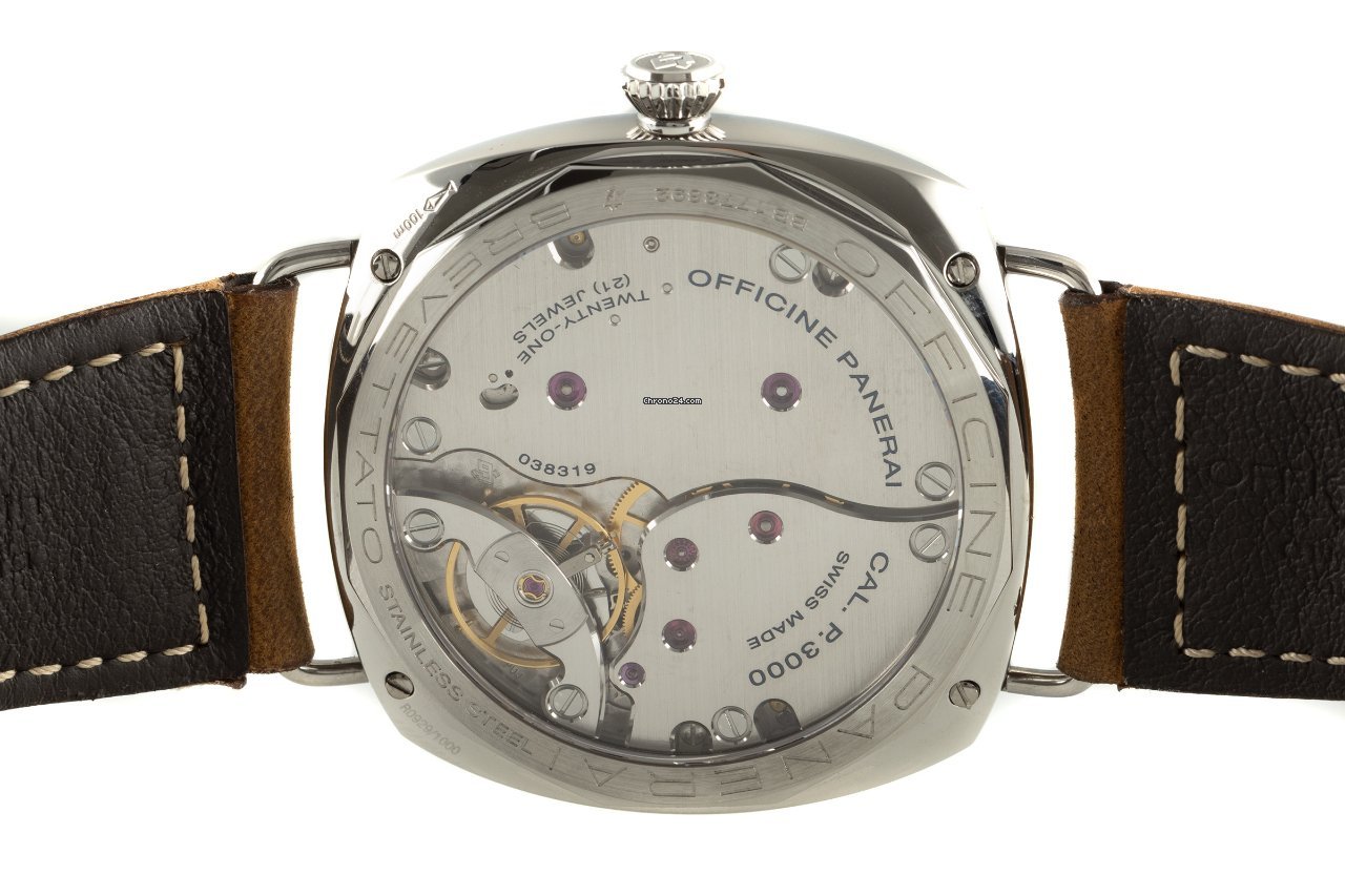 IMG_9081 Panerai Radiomir 3 Days 47mm Mens watch Unisex Manual winding Steel PAM00424 Replica 6