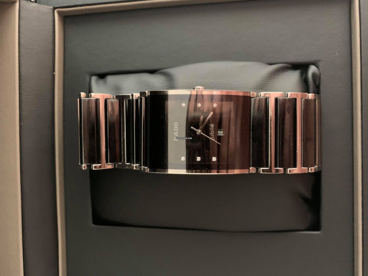 IMG_9081 Rado Integral Mens watch Unisex Quartz Ceramic R20784752 Replica 6