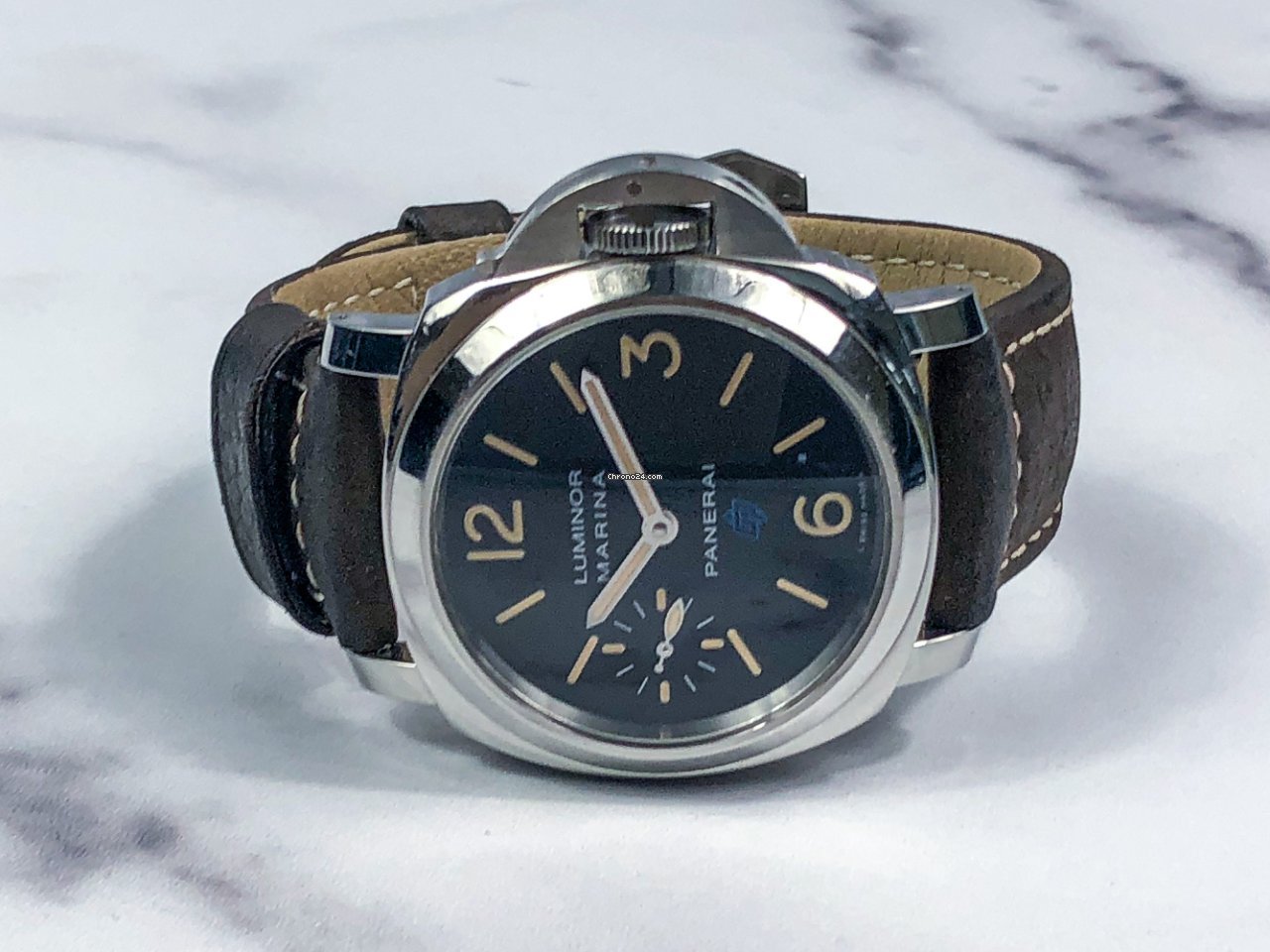IMG_9081 Panerai Luminor Marina Mens watch Unisex Manual winding Steel PAM 00631 Replica 6