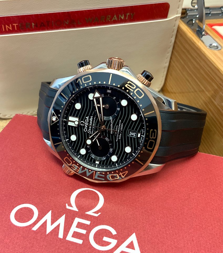 Omega Seamaster Mens watch Unisex Automatic Gold Steel 210.22.44.51.01.001 Replica 6