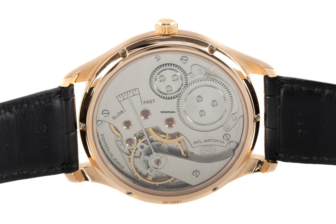 IMG_9081 IWC Portuguese Hand-Wound Mens watch Unisex Manual winding Red gold IW545406 Replica 6