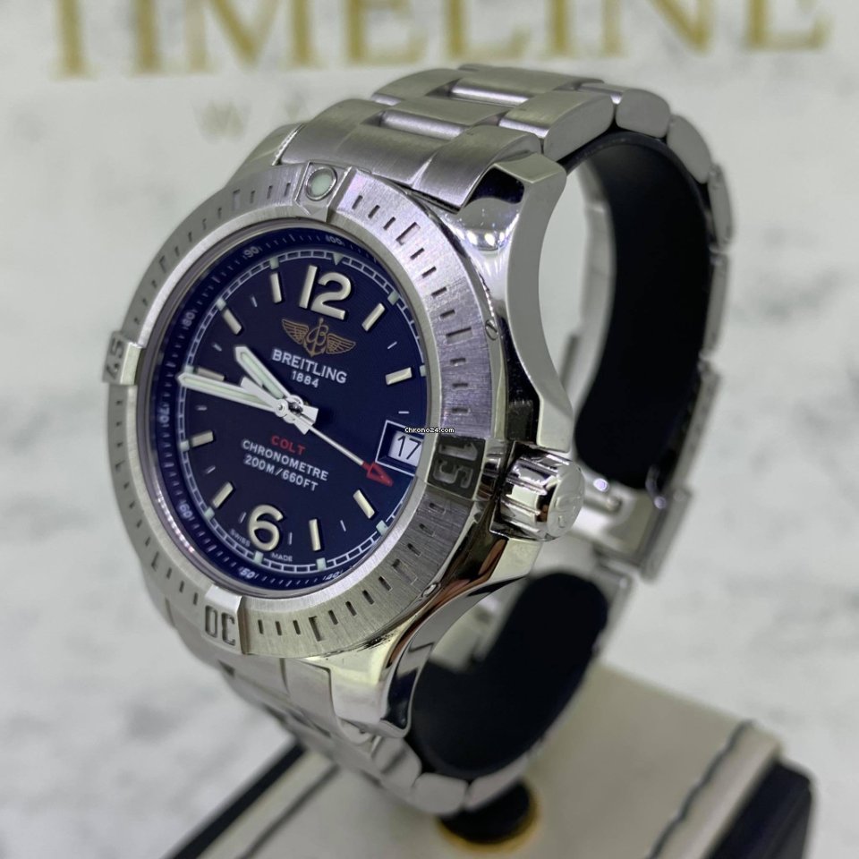 IMG_9081 Breitling Colt Lady Womens watch Quartz Steel A7738811 BD46 Replica 6