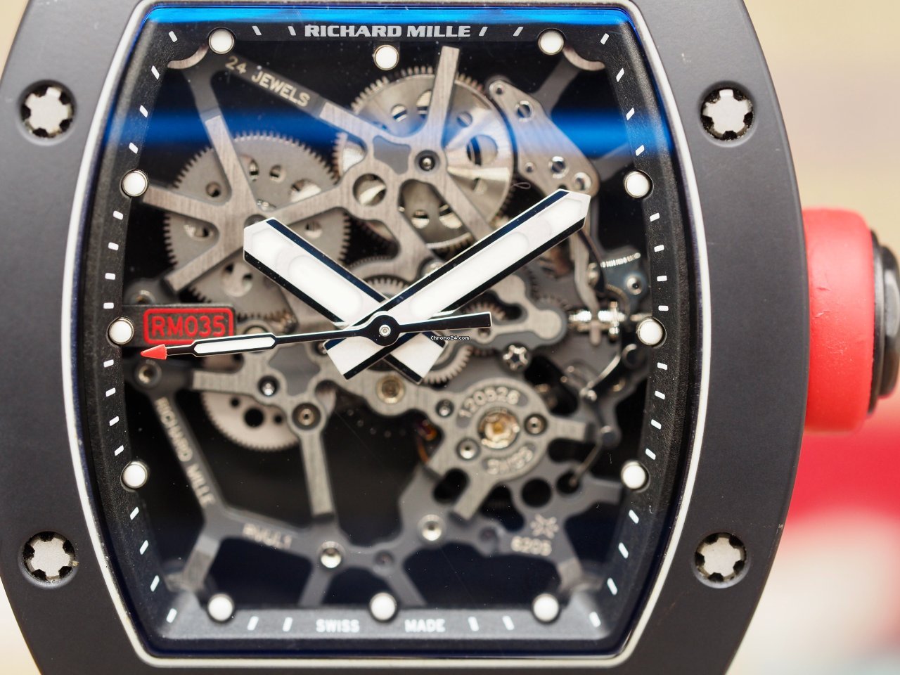 IMG_9081 Richard Mille RM 035 Mens watch Unisex Automatic Aluminum RM035 AL ALMG Replica 6